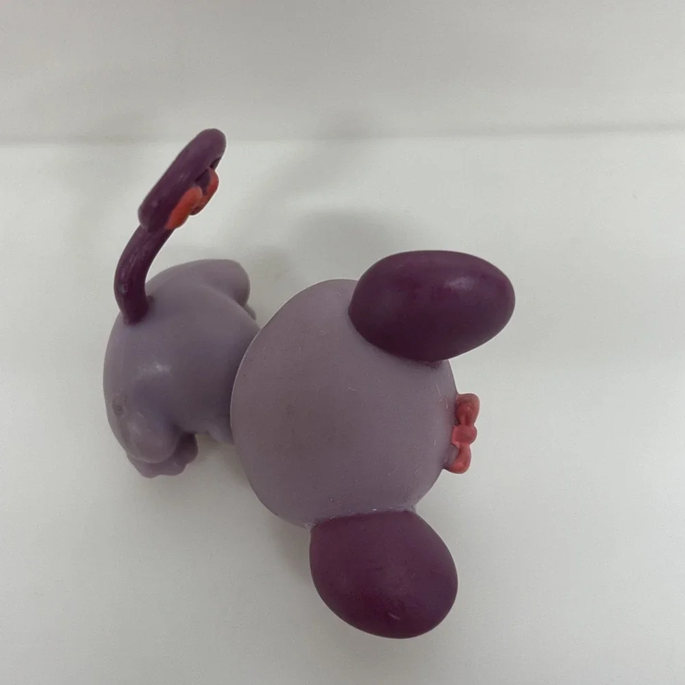 Littlest Pet‎ Shop LPS Purple Mouse #463 Green Eyes Hasbro 2007 Authentic